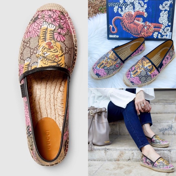 Gucci Shoes - Gucci Bengal Tiger Pilar Supreme Espadrilles 38
